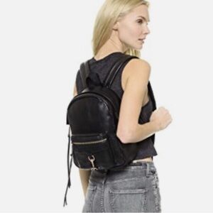 Rebecca Minkoff Mini Mab Leather Backpack in Black! Stylish Black Backpack